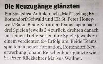 Die Neuzugänge glänzten