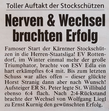 Nerven & Wechsel brachten Erfolg