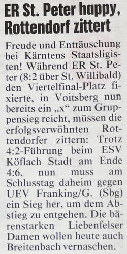 ER St.Peter happy, Rottendorf zittert